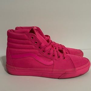 Hot Pink High Top Vans women size 7.5
